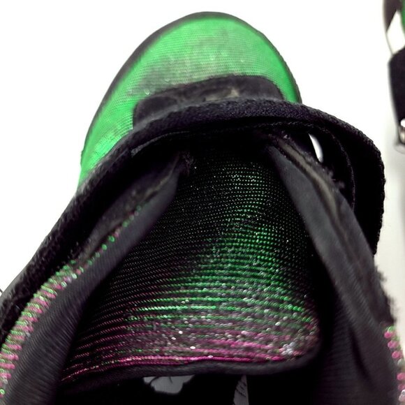 Juicy Couture Women's 6.5 Metalic Irridescent Hook and Loop Fashion Sneakers - Picture 10 of 12